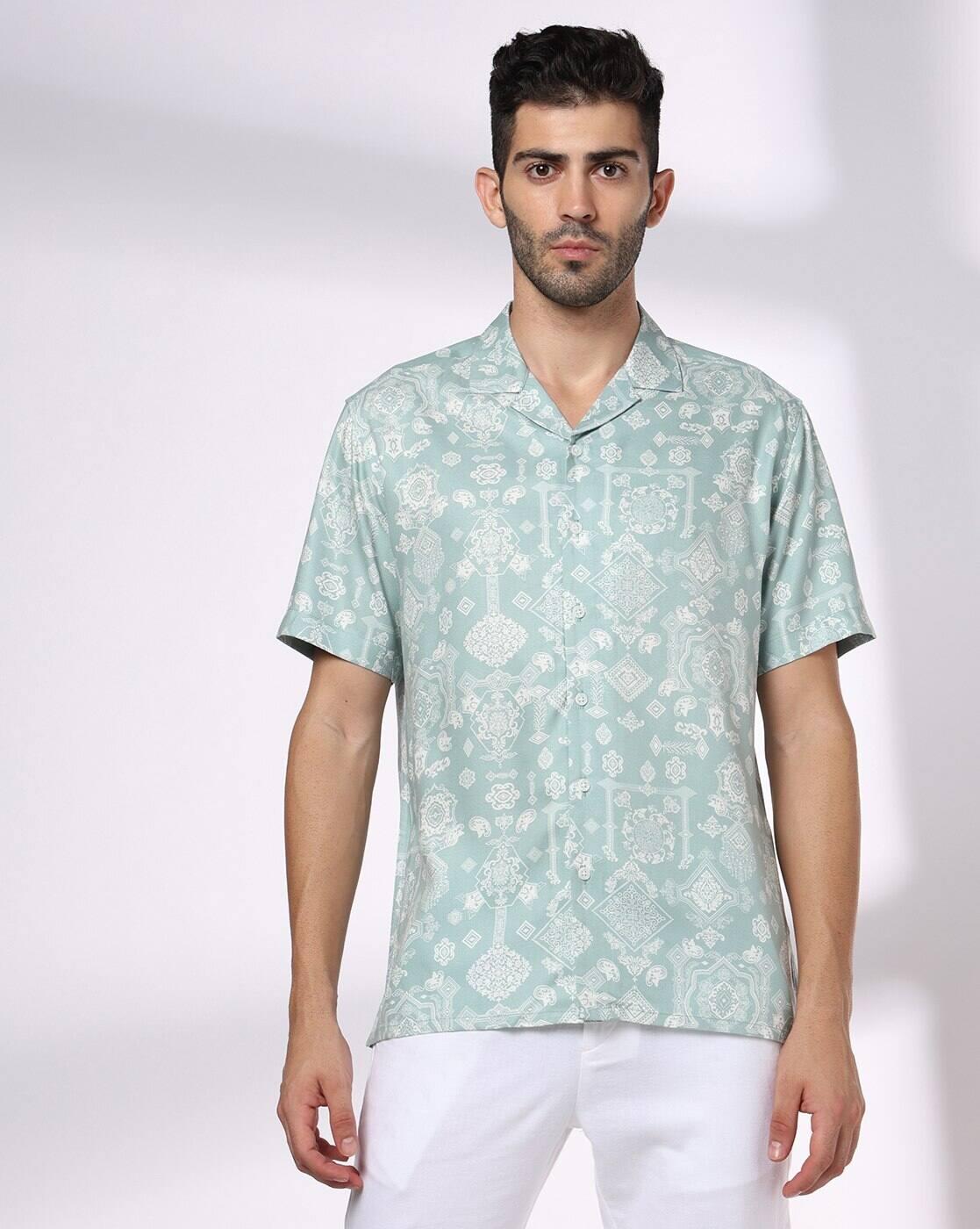 NETPLAY | Men Printed Slim Fit Half Sleeve  Shirt|3
