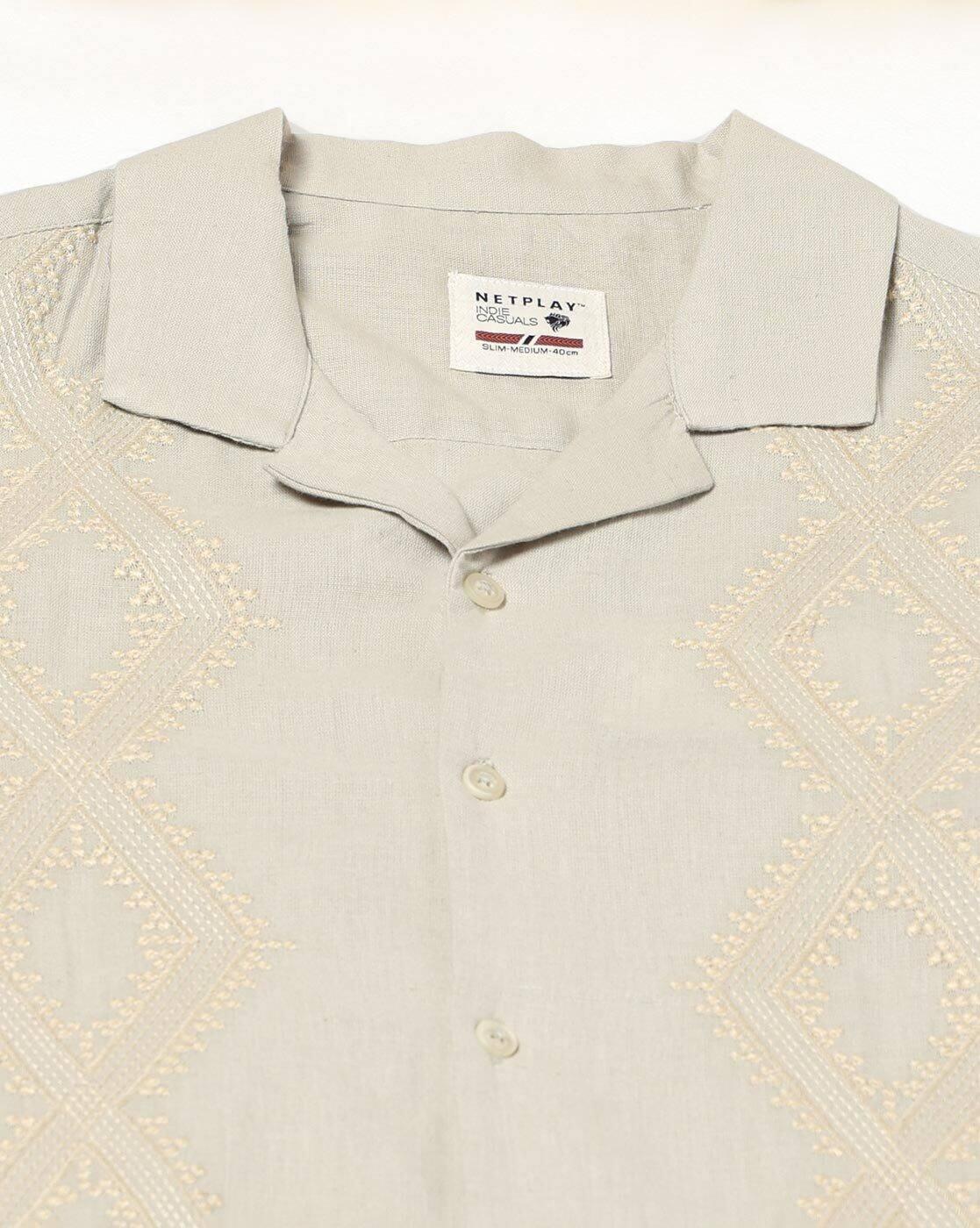NETPLAY | Men Printed Slim Fit Classic Shirt|4