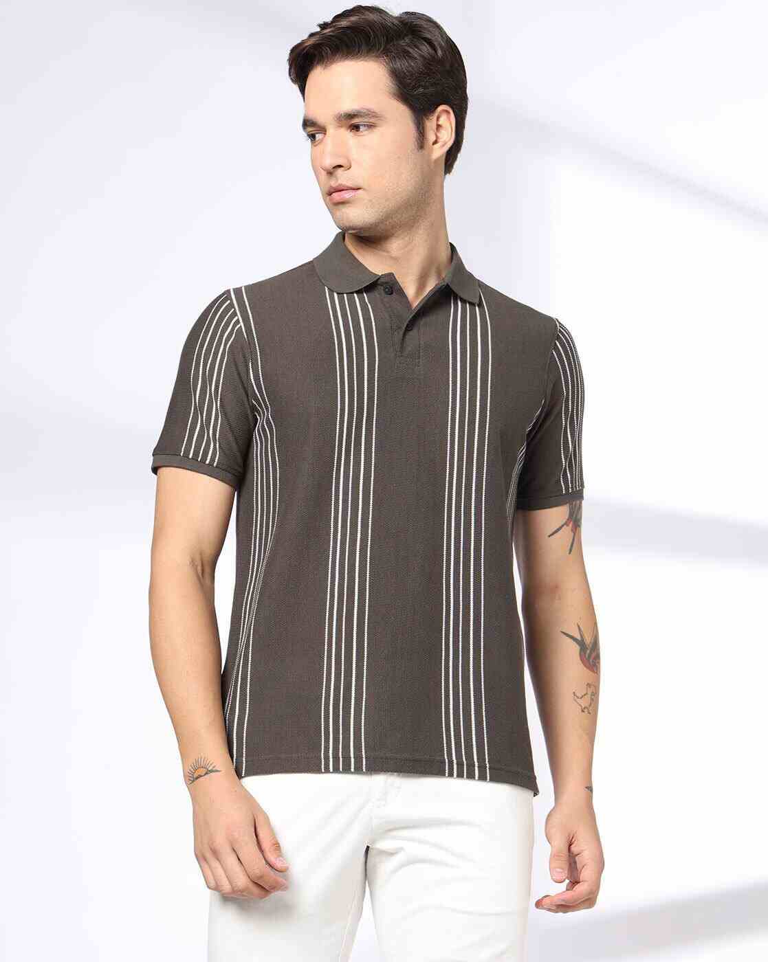 NETPLAY | Men Ultimate Striped 7 Slim Fit Polo T-Shirt|0