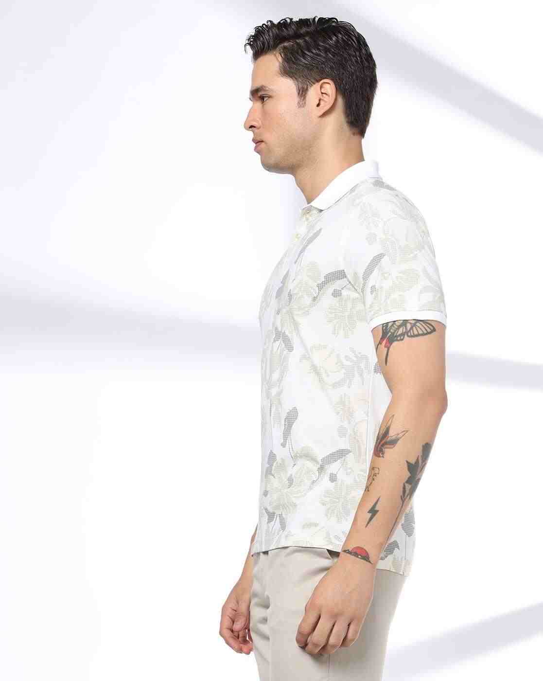 NETPLAY | Men All-Over Floral Ultimate Slim Fit Polo T-Shirt|1