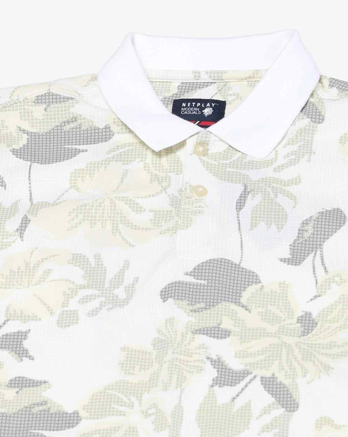 NETPLAY | Men All-Over Floral Ultimate Slim Fit Polo T-Shirt|5
