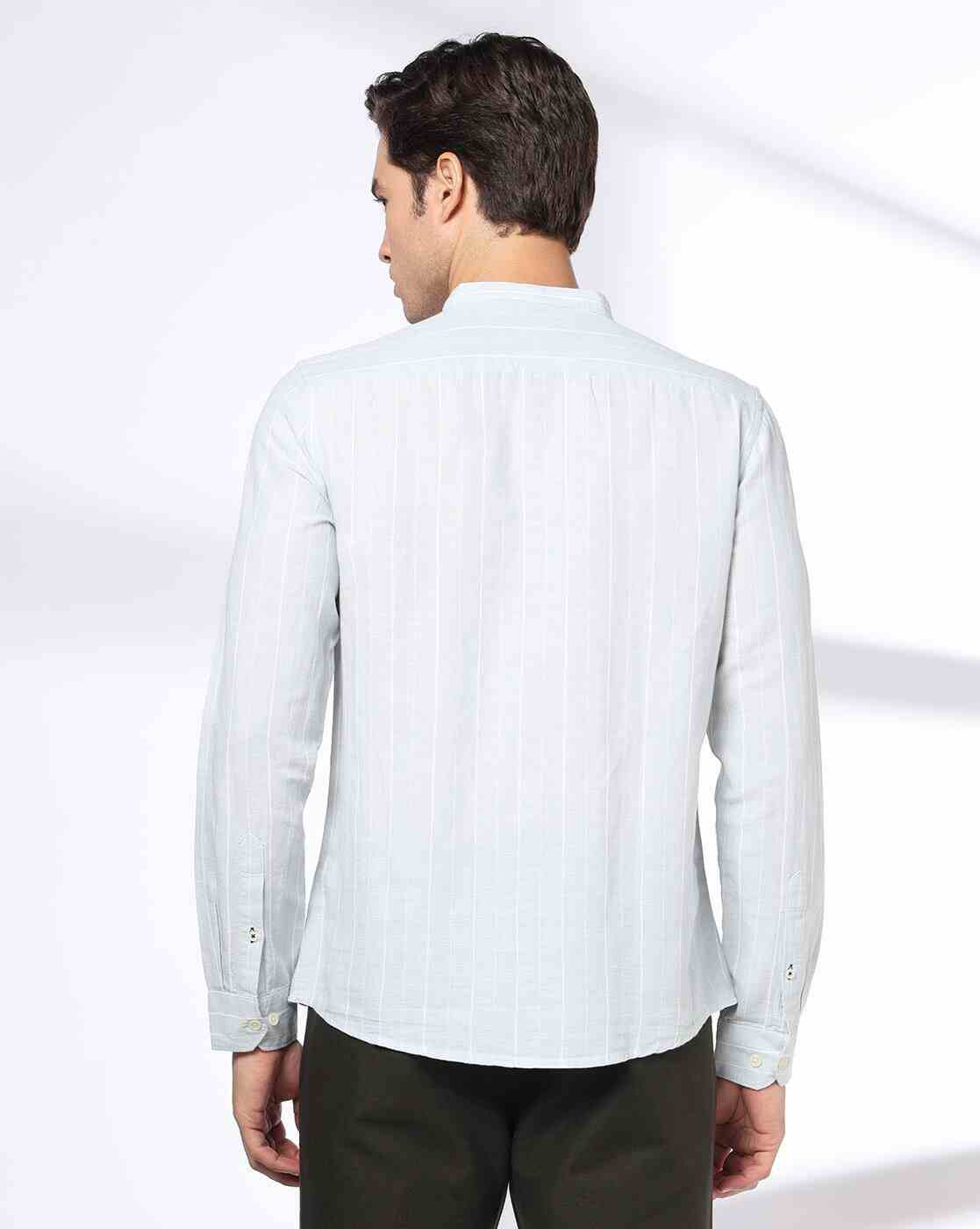 NETPLAY | Men Striped Slim Fit Full Sleeve Shirt|2
