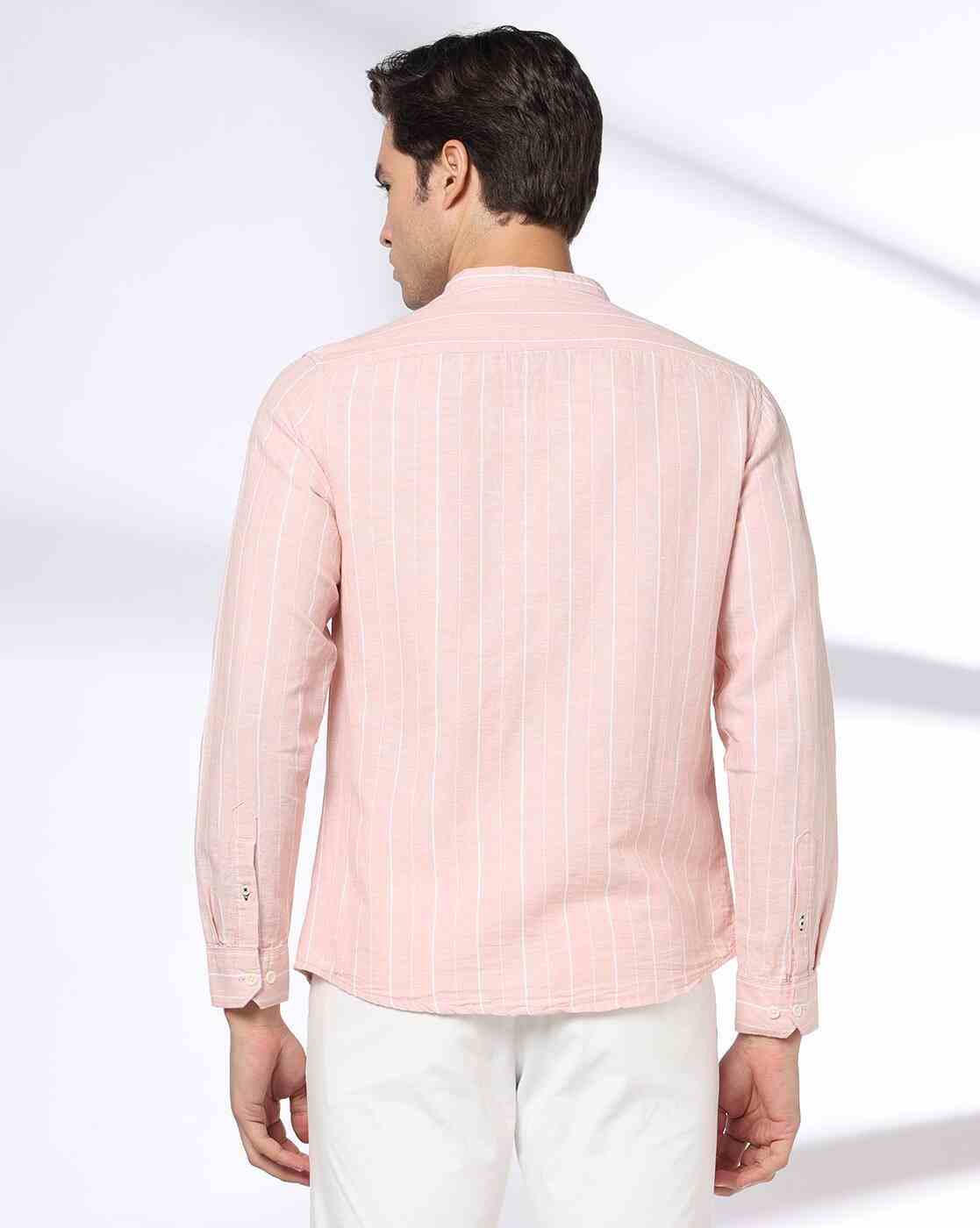NETPLAY | Men Striped Slim Fit Full Sleeve Shirt|2
