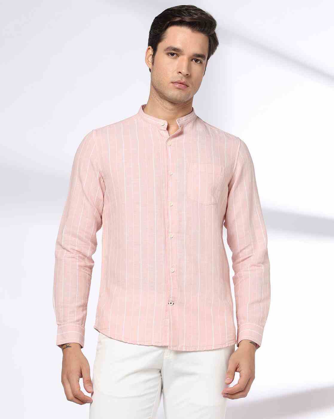 NETPLAY | Men Striped Slim Fit Full Sleeve Shirt|3