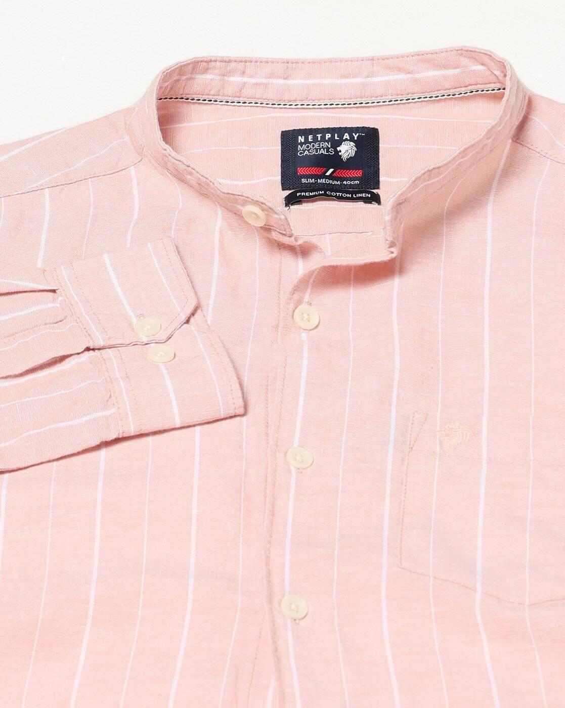 NETPLAY | Men Striped Slim Fit Full Sleeve Shirt|5