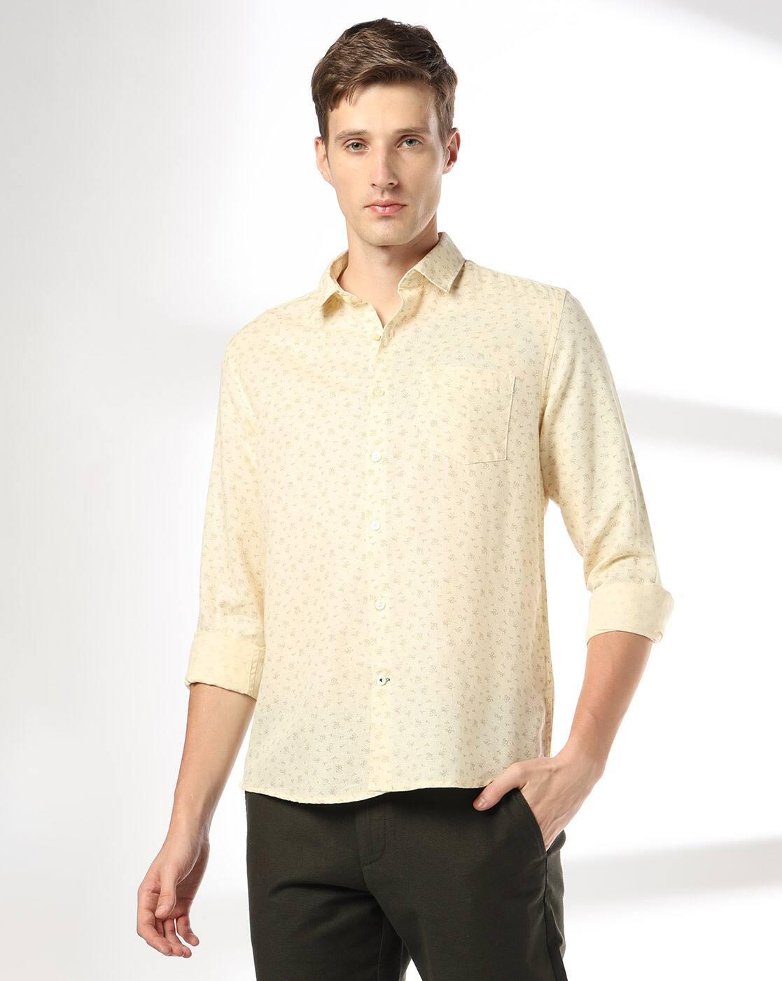 Men Printed Slim Fit Full Sleeve Shirt