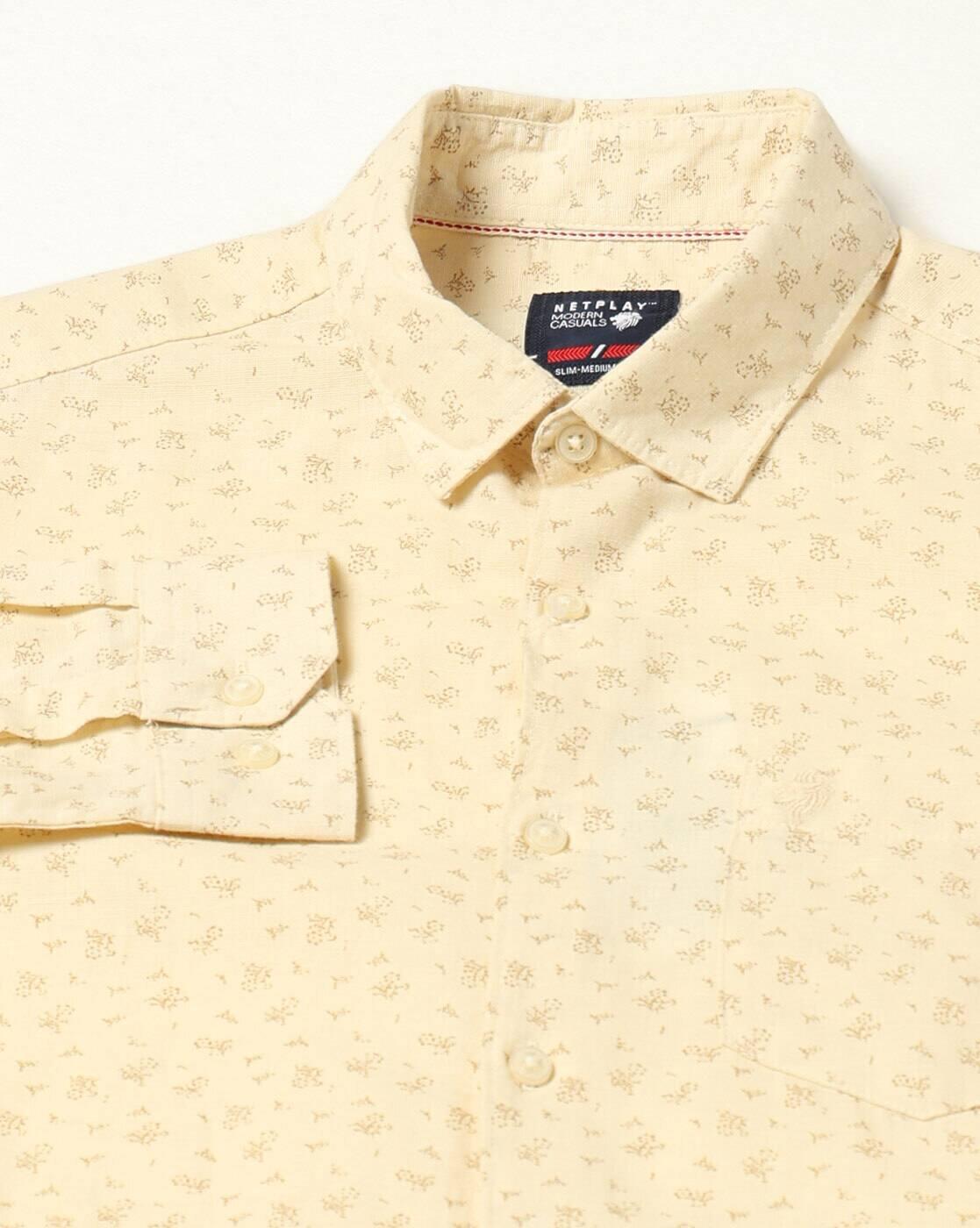NETPLAY | Men Printed Slim Fit Full Sleeve Shirt|4