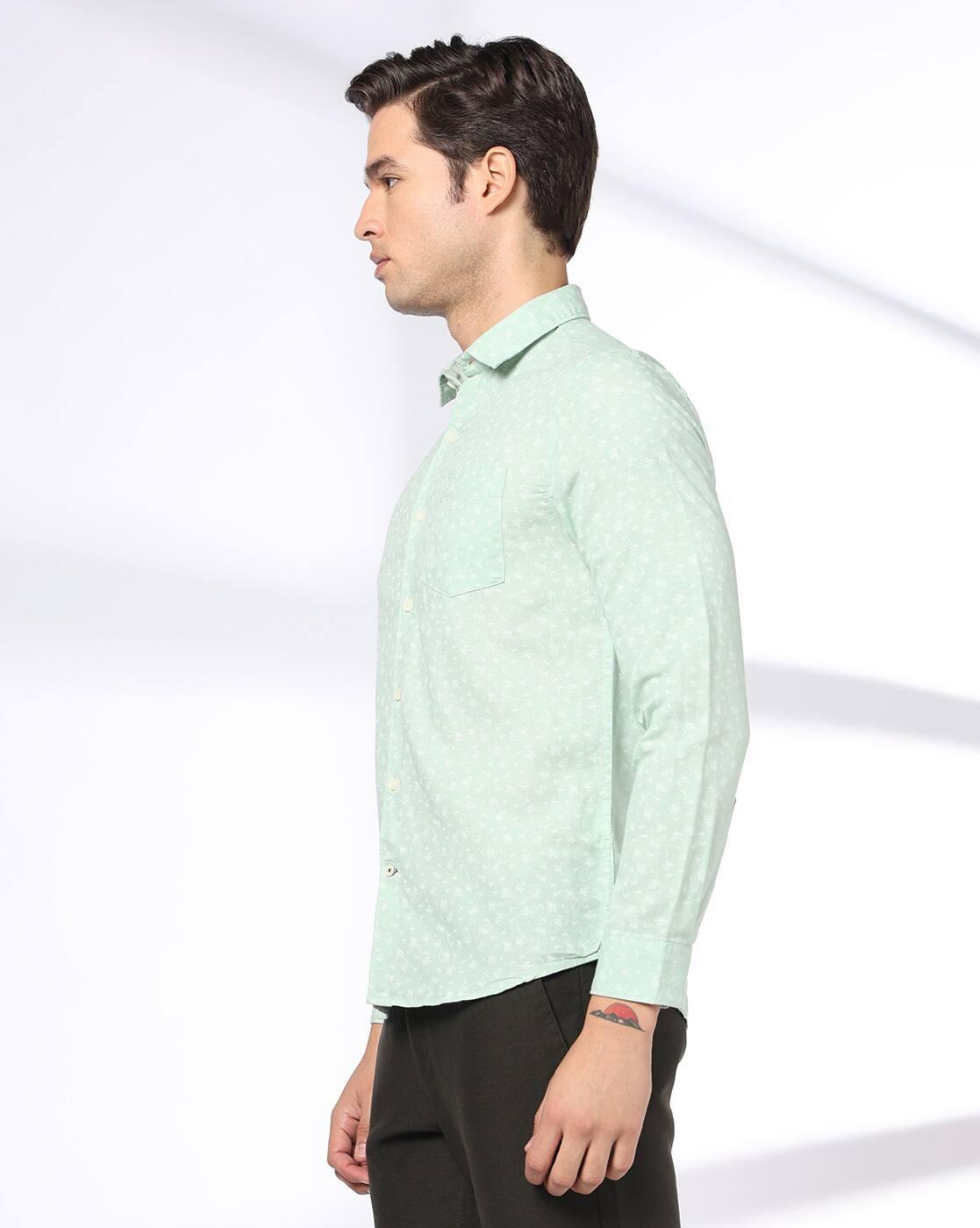 NETPLAY | Men Printed Slim Fit Full Sleeve Shirt|1