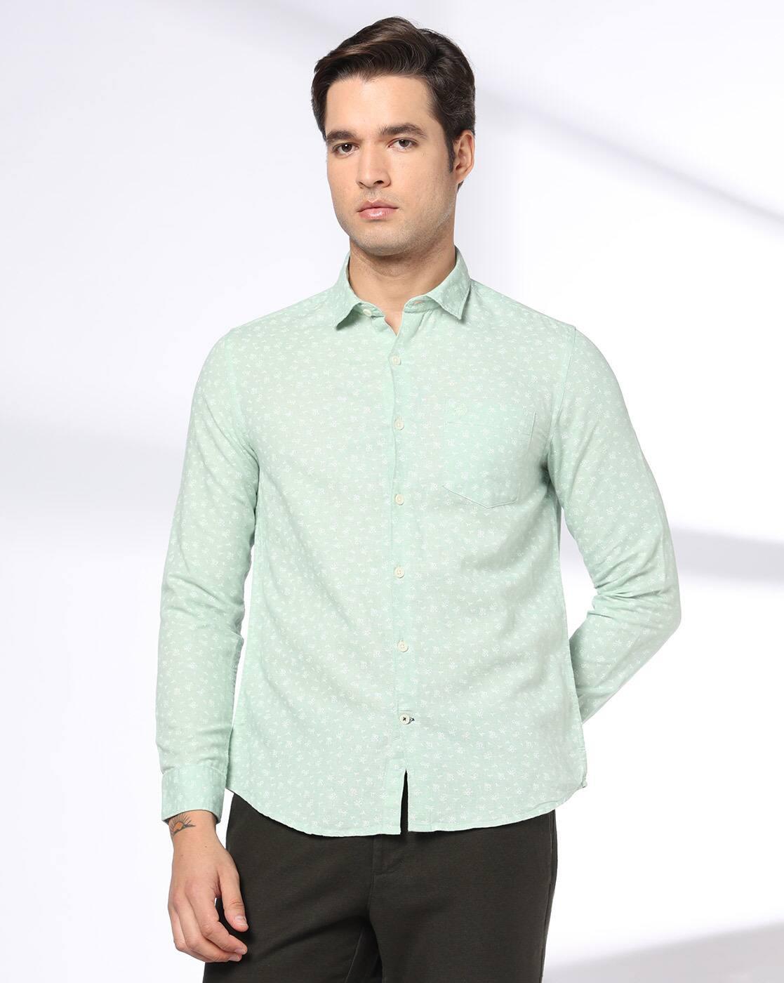 NETPLAY | Men Printed Slim Fit Full Sleeve Shirt|3