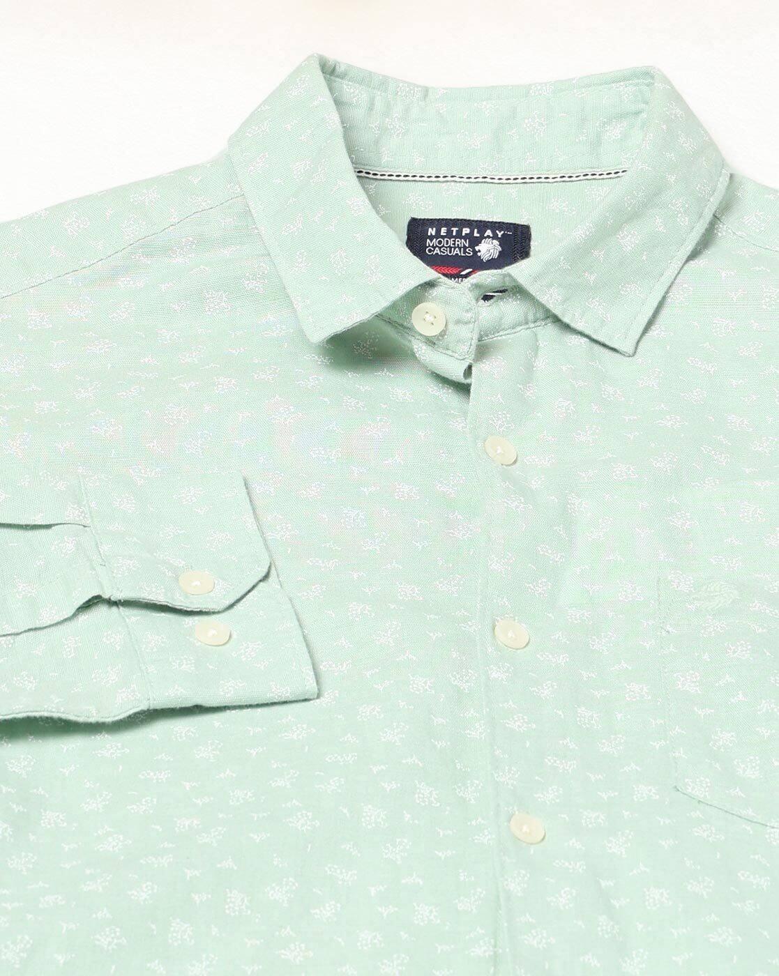 NETPLAY | Men Printed Slim Fit Full Sleeve Shirt|5