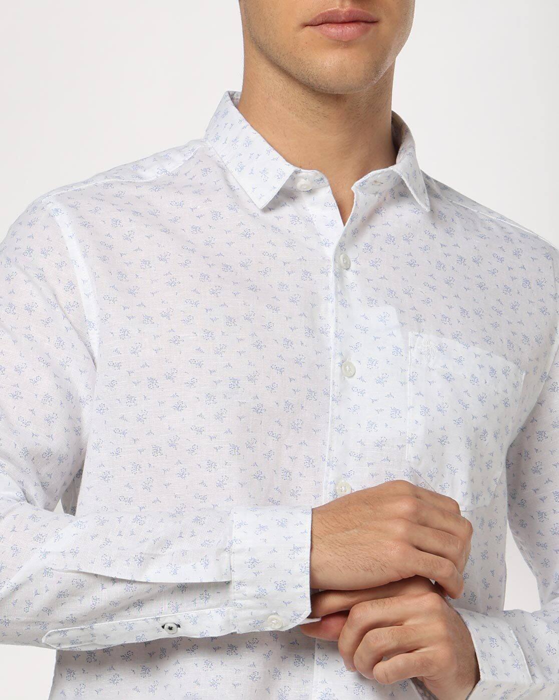 NETPLAY | Men Printed Slim Fit Full Sleeve Shirt|4