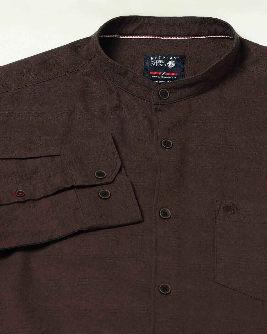 NETPLAY | Men Slim Fit Full Sleeve Shirt|6