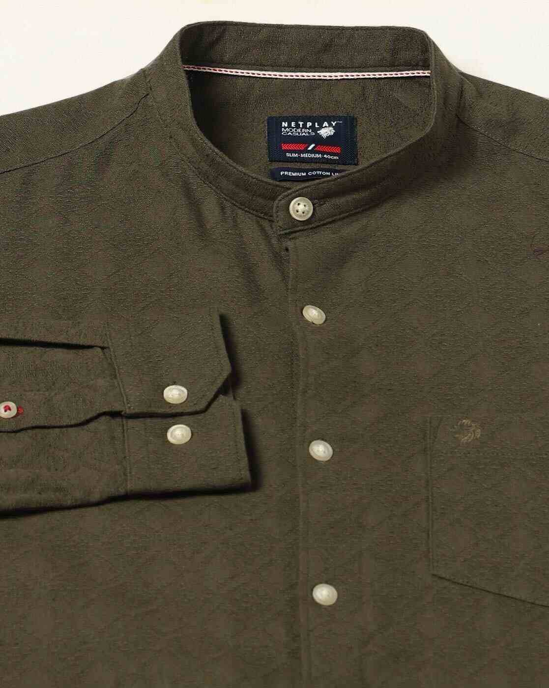 NETPLAY | Men Slim Fit Full Sleeve Shirt|5
