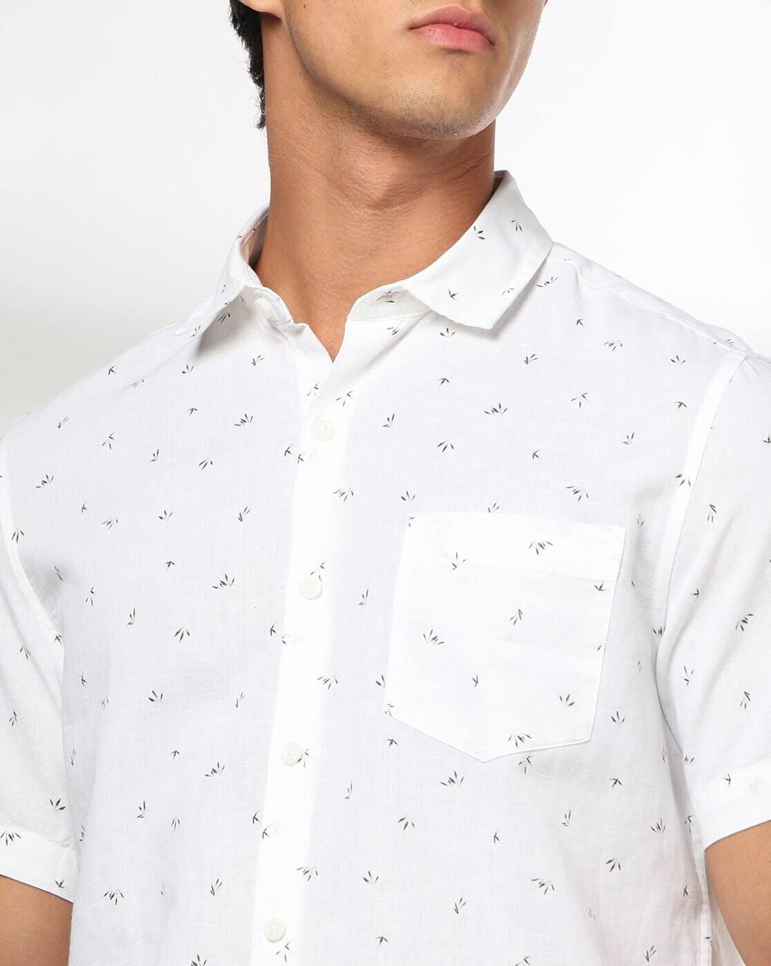 NETPLAY | Men Printed Slim Fit Half Sleeve  Shirt|3