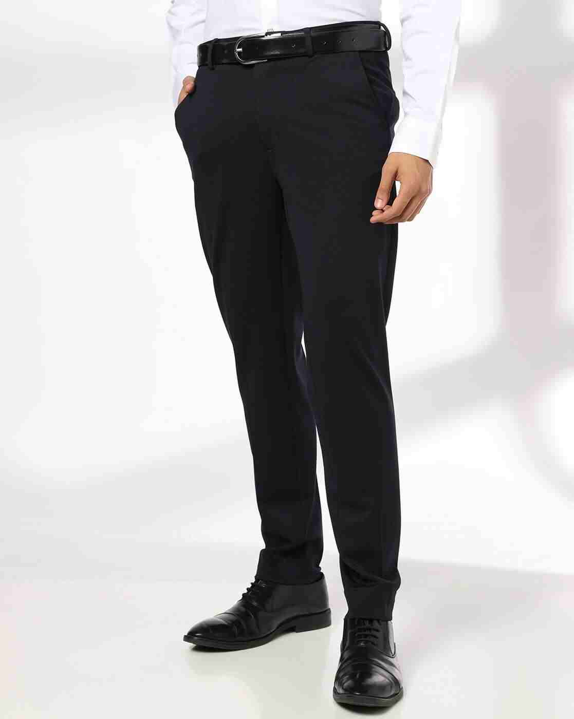 NETPLAY | Men Slim Fit Flat-Front Trousers|0