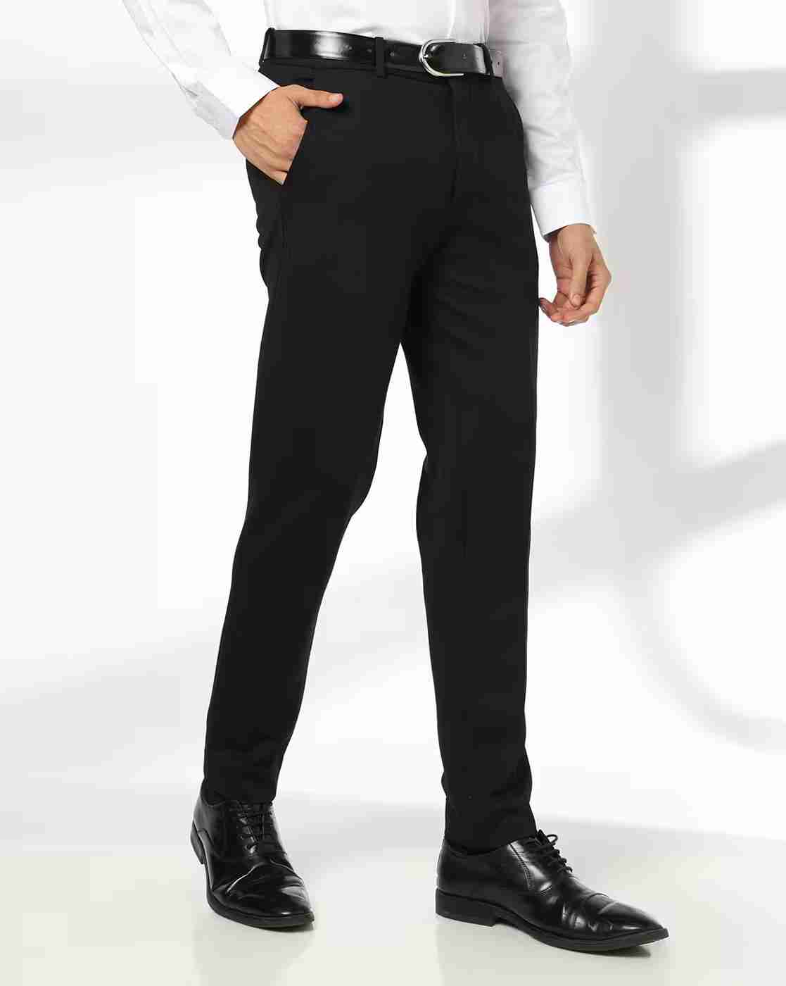 NETPLAY | Men Slim Fit Flat-Front Trousers|0