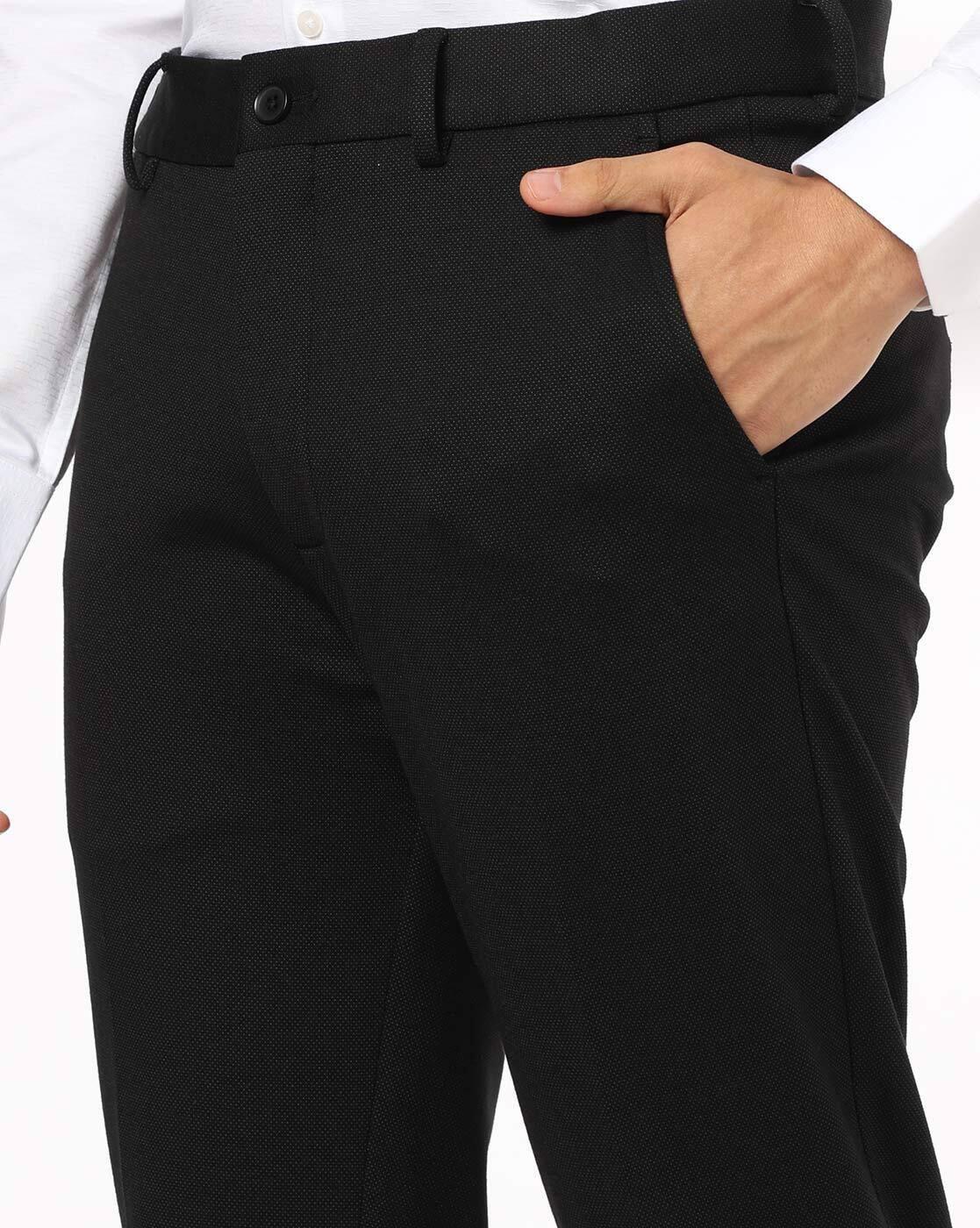 NETPLAY | Men Slim Fit Flat-Front Trousers|3