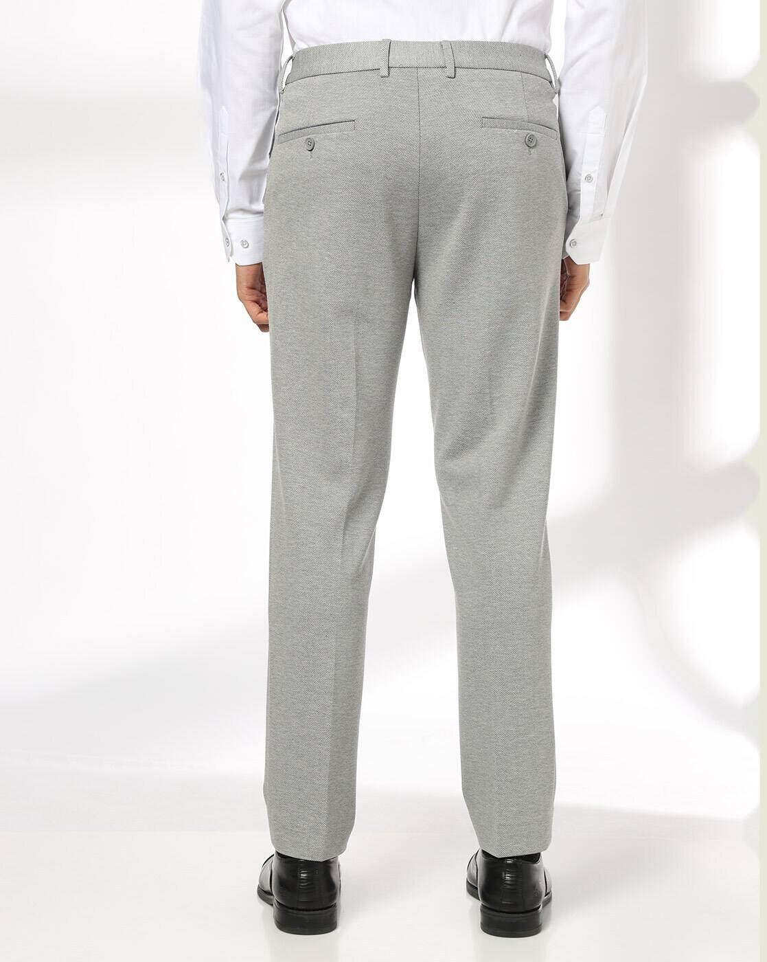 NETPLAY | Men Slim Fit Flat-Front Trousers|2