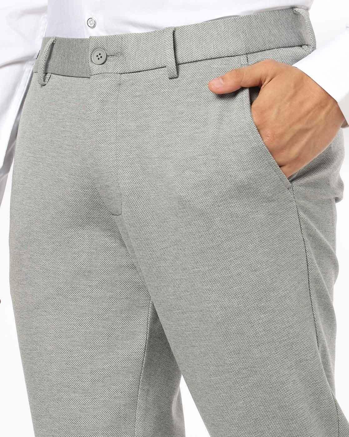 NETPLAY | Men Slim Fit Flat-Front Trousers|3