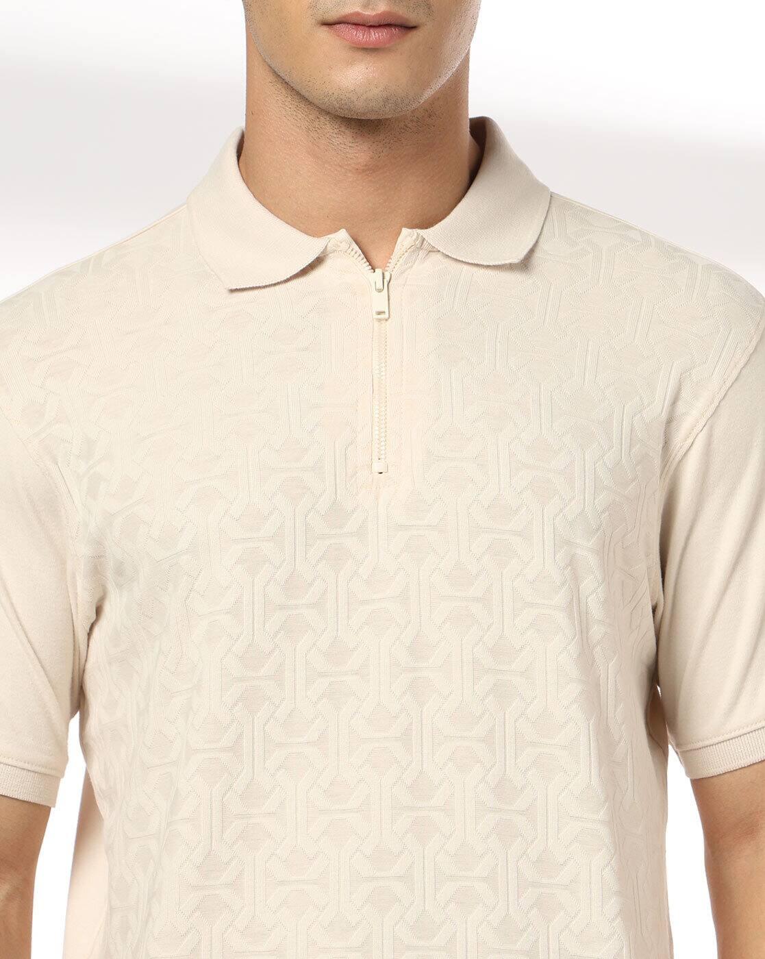 NETPLAY | Men Patterned Slim Fit Polo T-Shirt|3