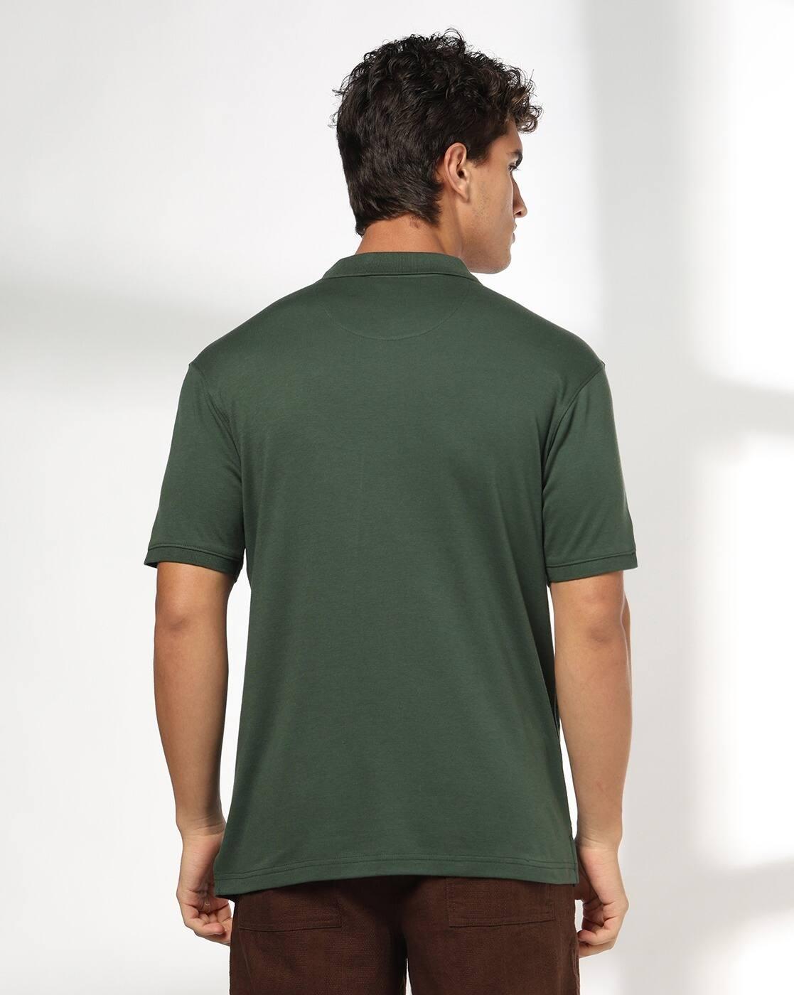 NETPLAY | Men Geometric Print Slim Fit Polo T-Shirt|2