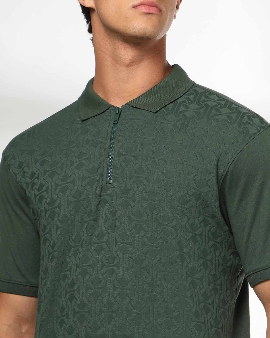 NETPLAY | Men Geometric Print Slim Fit Polo T-Shirt|4