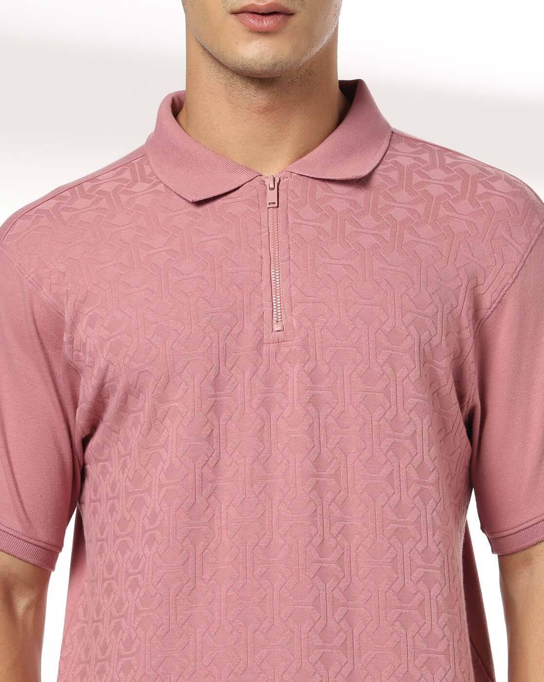 NETPLAY | Men Patterned Slim Fit Polo T-Shirt|4