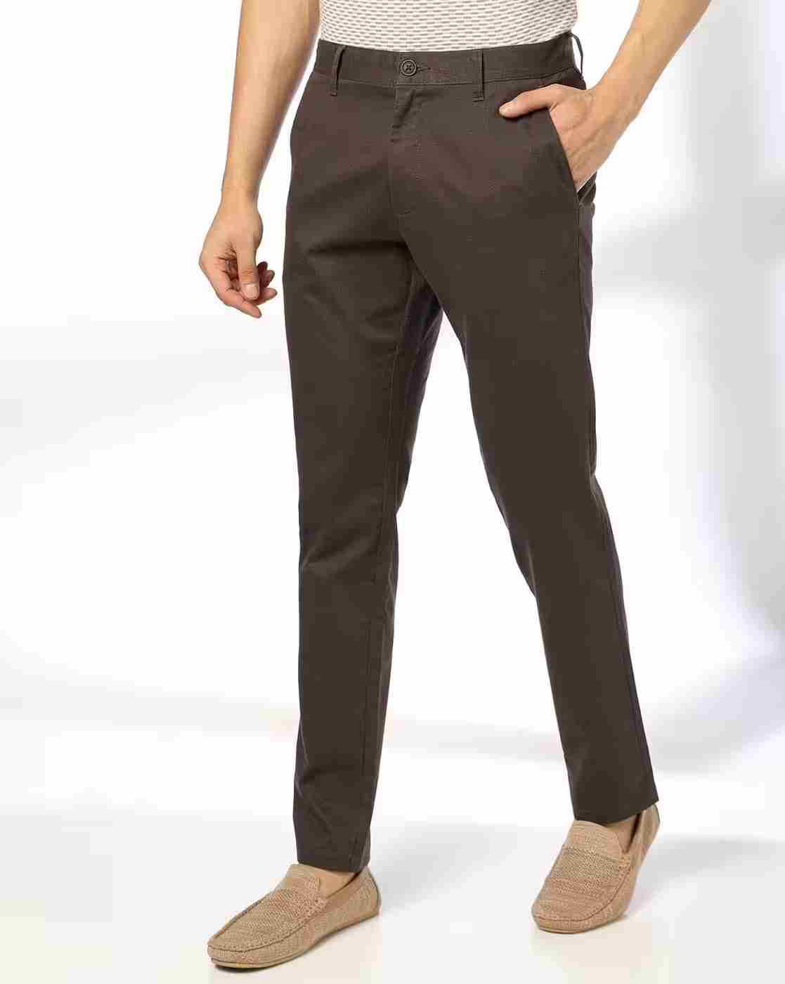 Men Slim Fit Mid-Rise Chinos