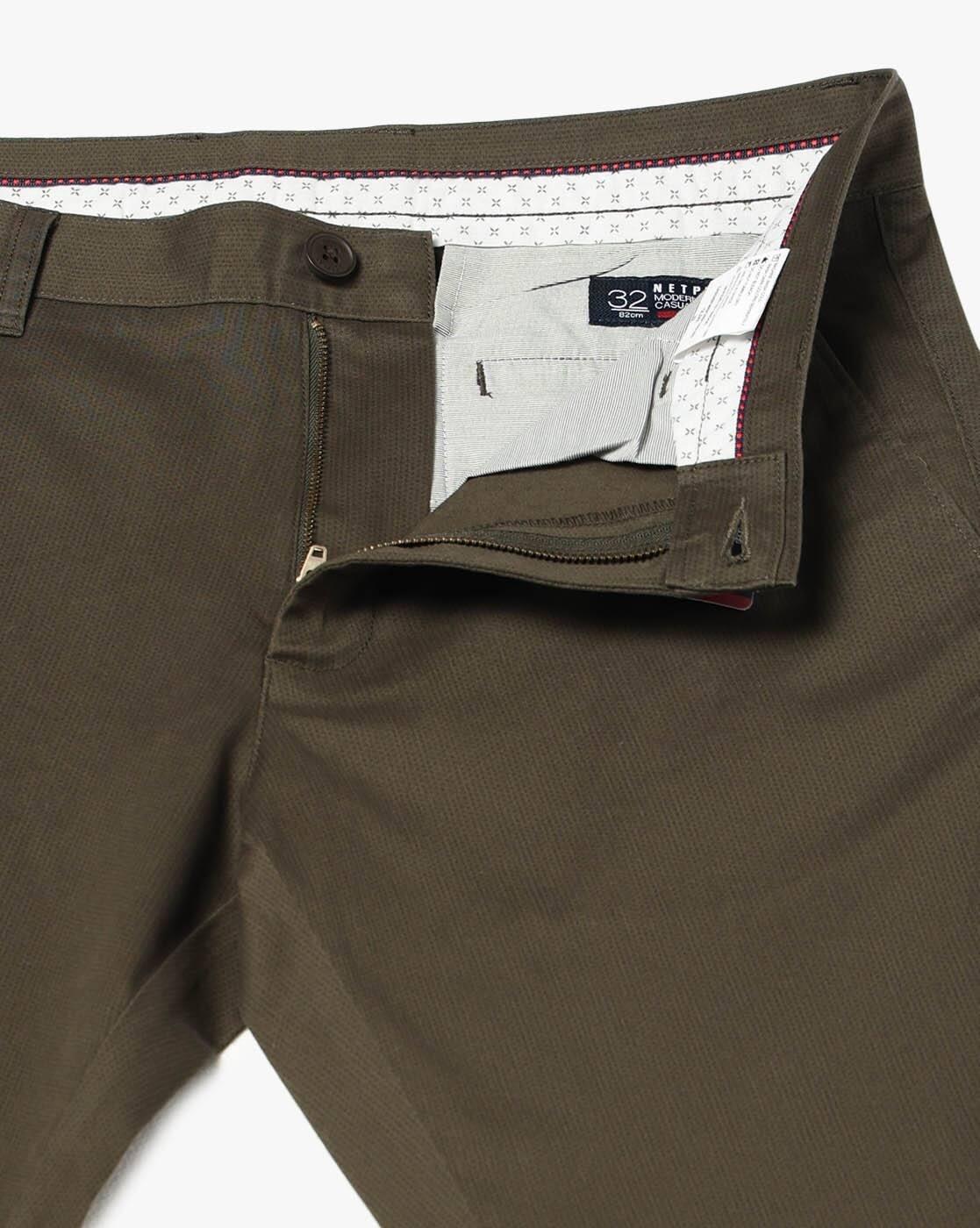 NETPLAY | Men Slim Fit Mid-Rise Chinos|4