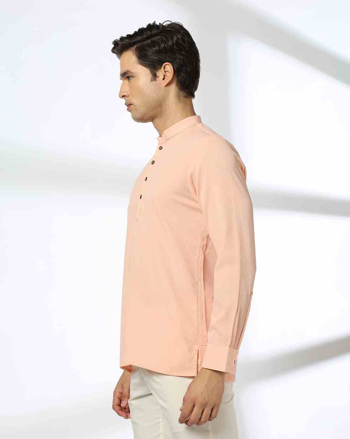 NETPLAY | Men Slim Fit Short Kurta|1