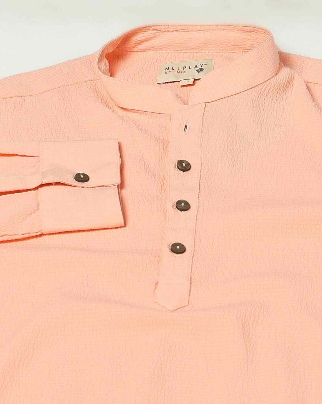 NETPLAY | Men Slim Fit Short Kurta|6