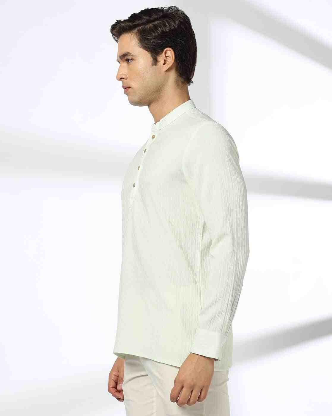 NETPLAY | Men Slim Fit Short Kurta|1