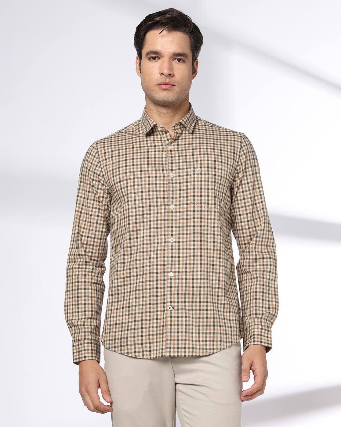 NETPLAY | Men Checks Slim Fit Classic Shirt|1