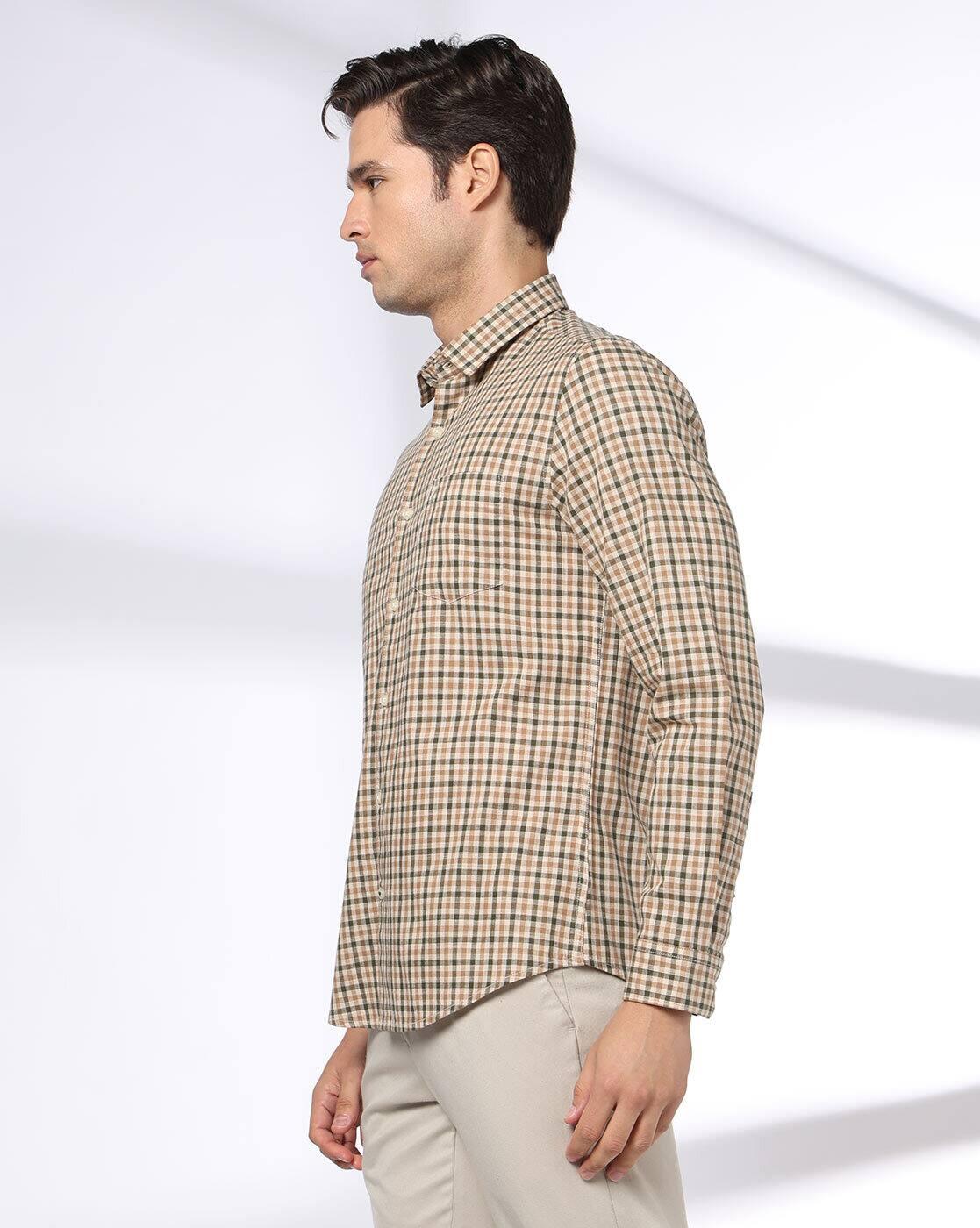 NETPLAY | Men Checks Slim Fit Classic Shirt|2