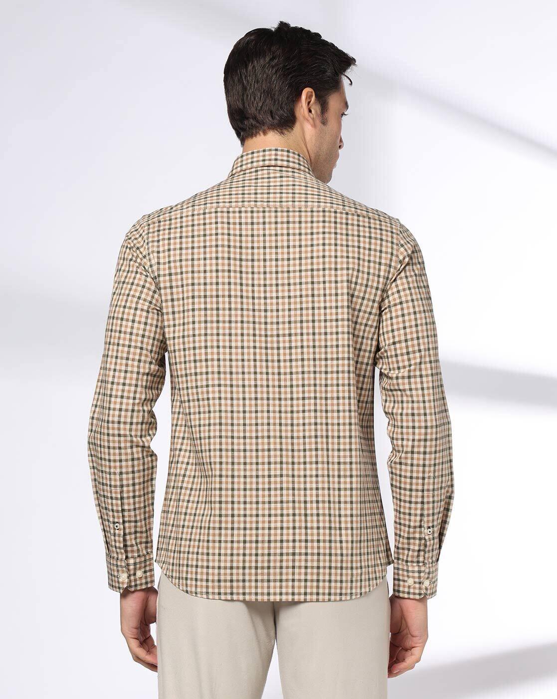 NETPLAY | Men Checks Slim Fit Classic Shirt|3