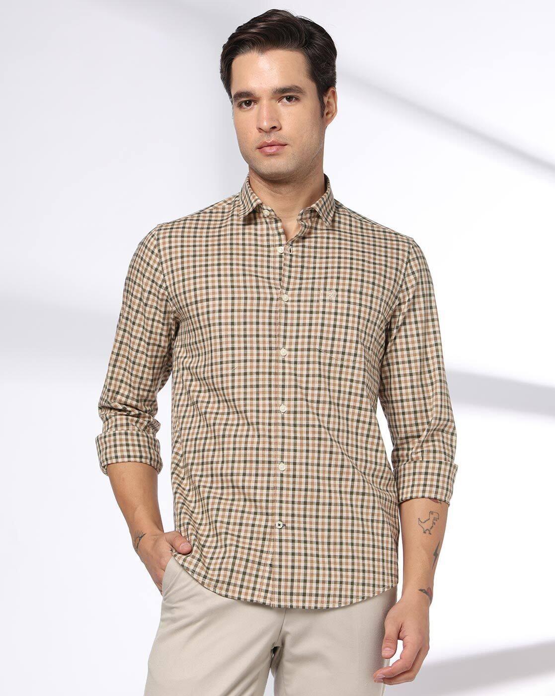 NETPLAY | Men Checks Slim Fit Classic Shirt|4