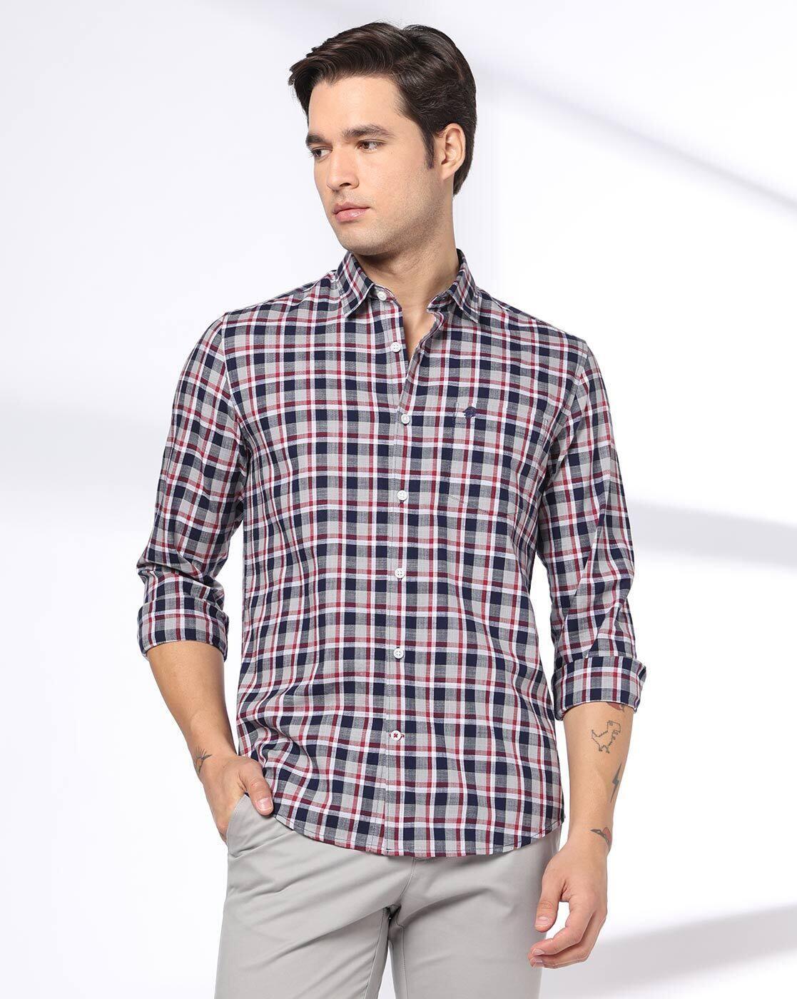 NETPLAY | Men Checks Slim Fit Classic Shirt|2