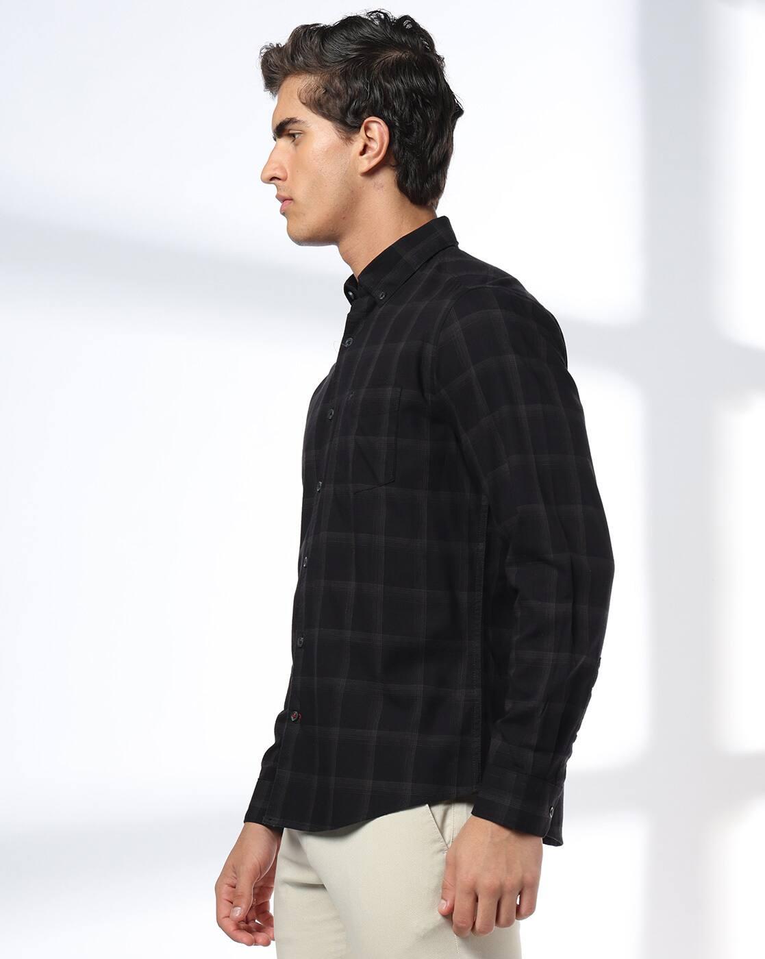 NETPLAY | Men Checks Slim Fit Classic Shirt|1