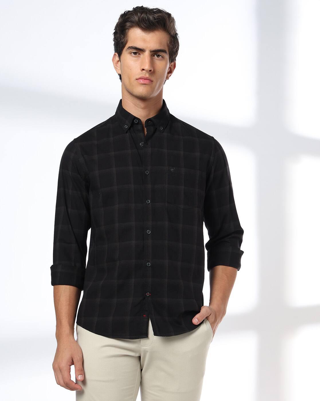 NETPLAY | Men Checks Slim Fit Classic Shirt|3