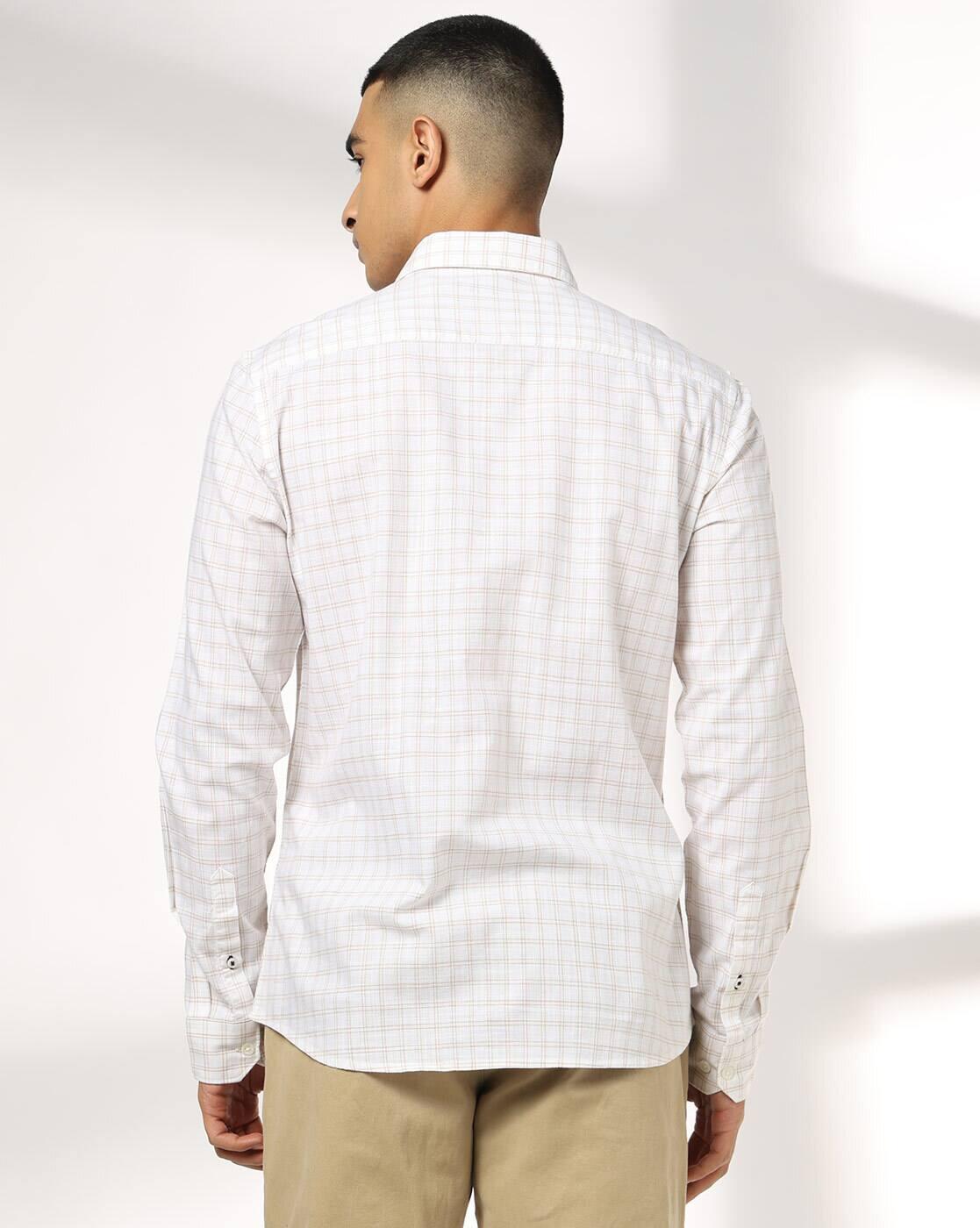NETPLAY | Men Checks Slim Fit Classic Shirt|1