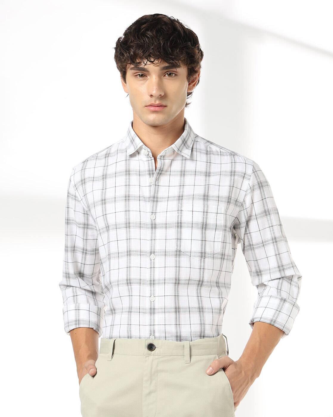 NETPLAY | Men Checks Slim Fit Classic Shirt|0