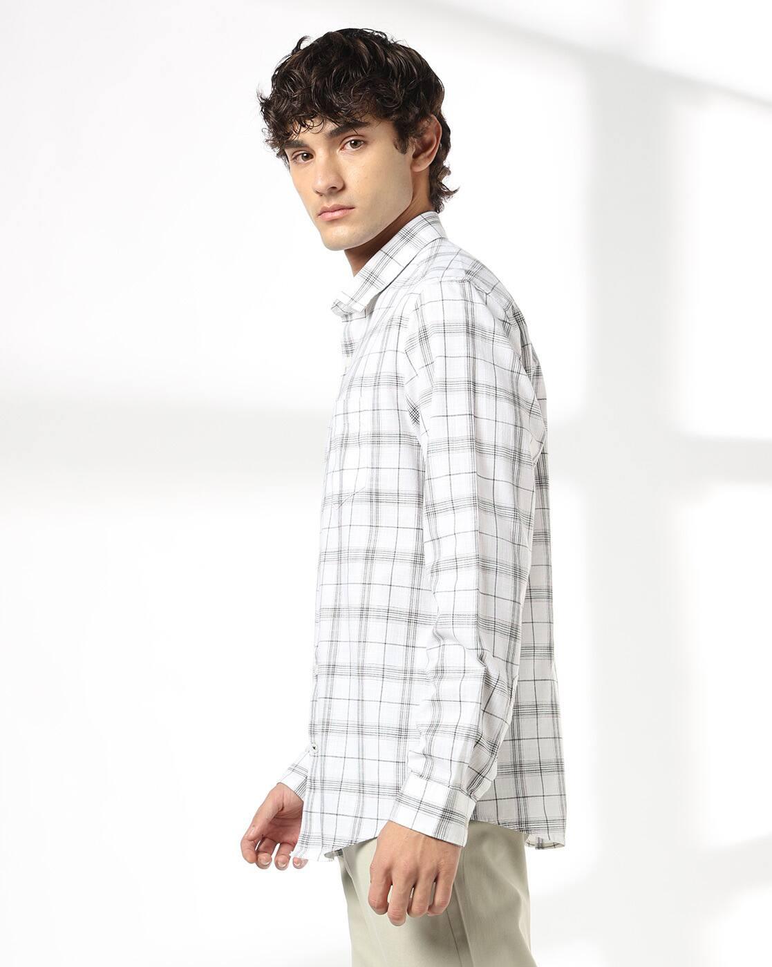 NETPLAY | Men Checks Slim Fit Classic Shirt|2