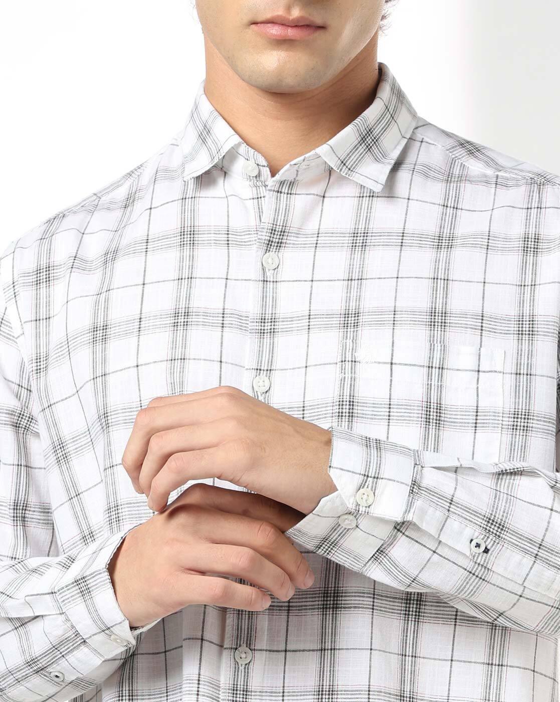NETPLAY | Men Checks Slim Fit Classic Shirt|5