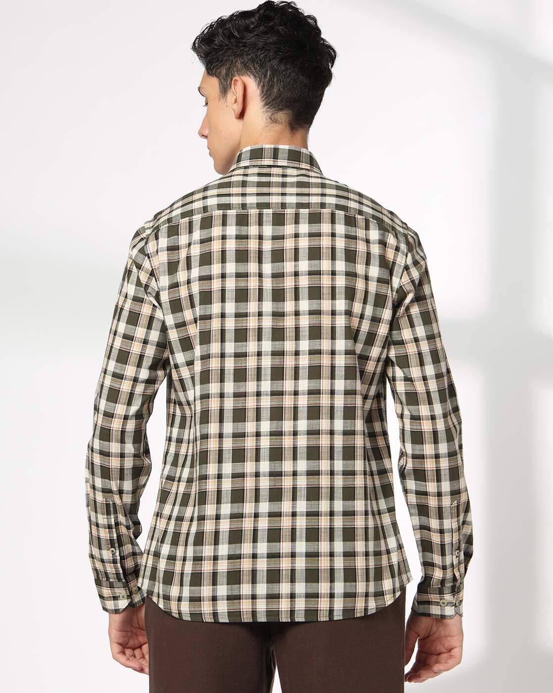 NETPLAY | Men Checks Slim Fit Classic Shirt|2