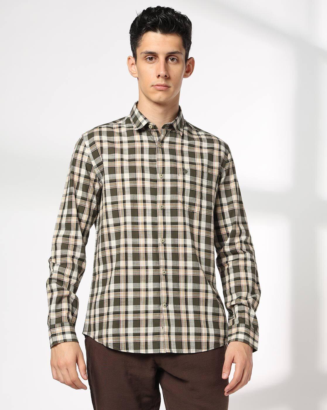 NETPLAY | Men Checks Slim Fit Classic Shirt|3