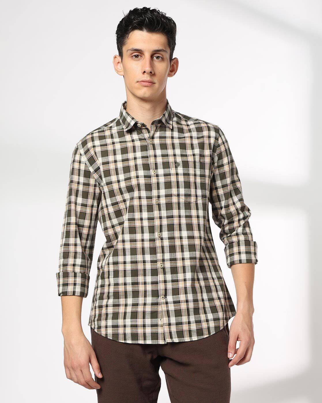 NETPLAY | Men Checks Slim Fit Classic Shirt|4