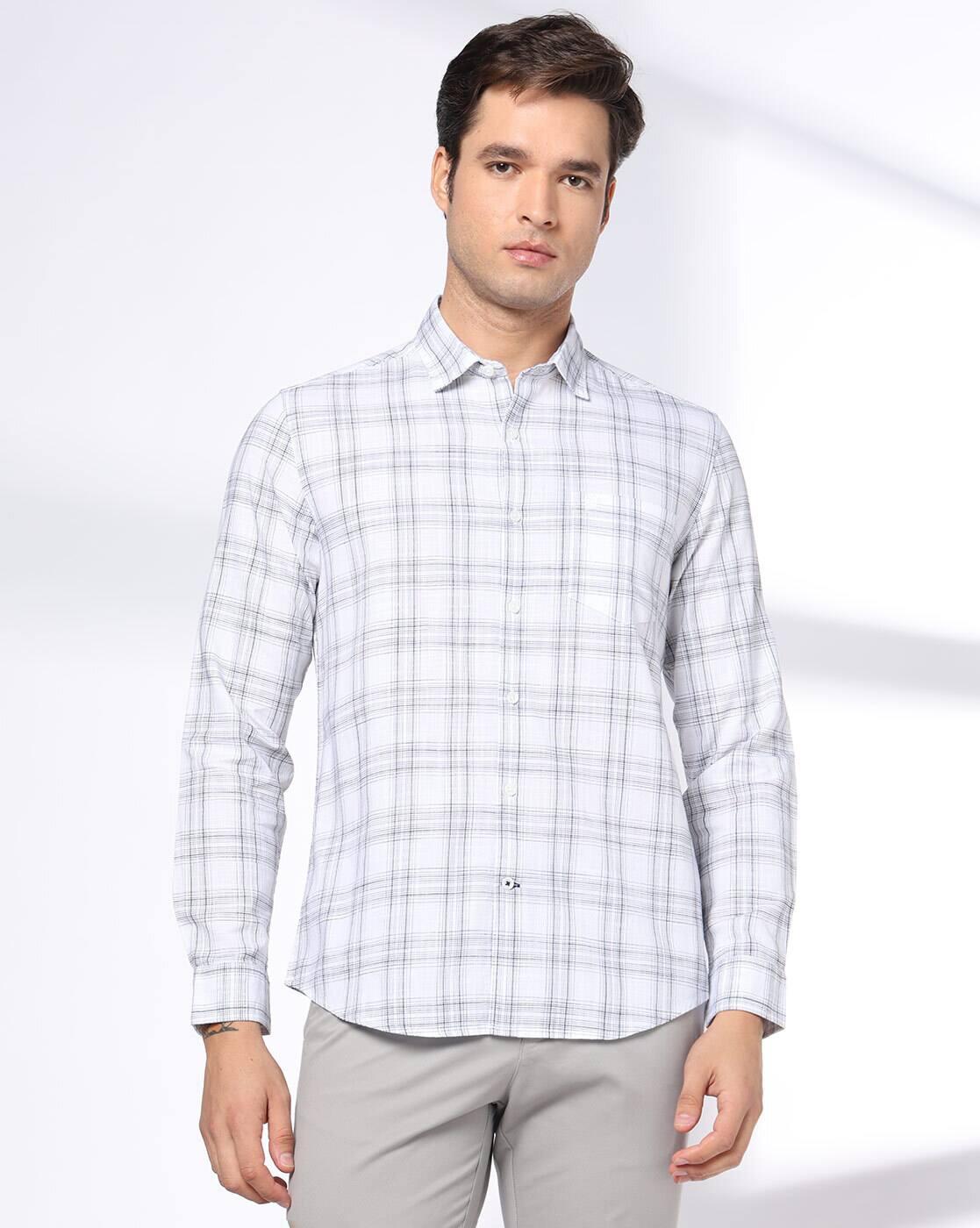 NETPLAY | Men Checks Slim Fit Classic Shirt|3