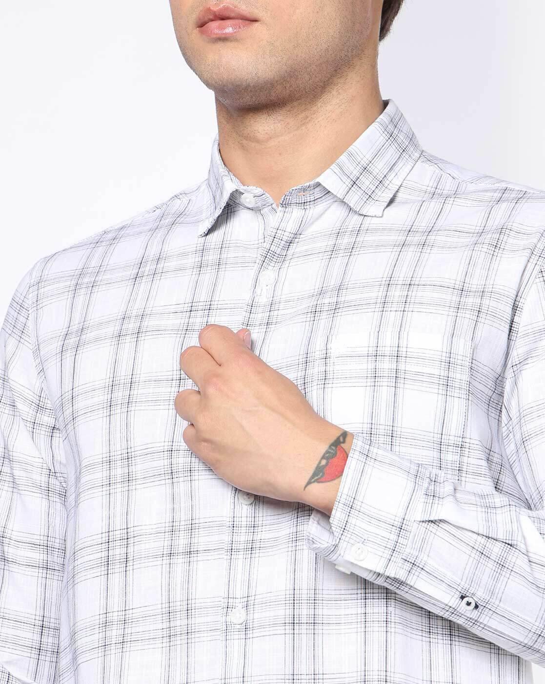 NETPLAY | Men Checks Slim Fit Classic Shirt|5