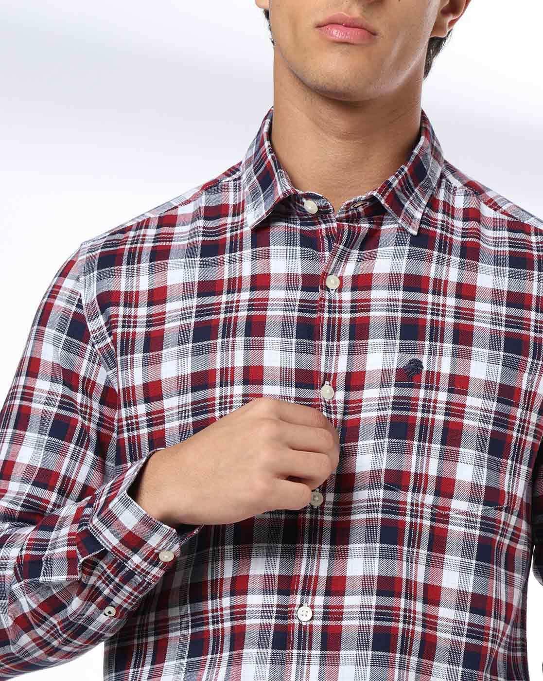 NETPLAY | Men Checks Slim Fit Classic Shirt|3