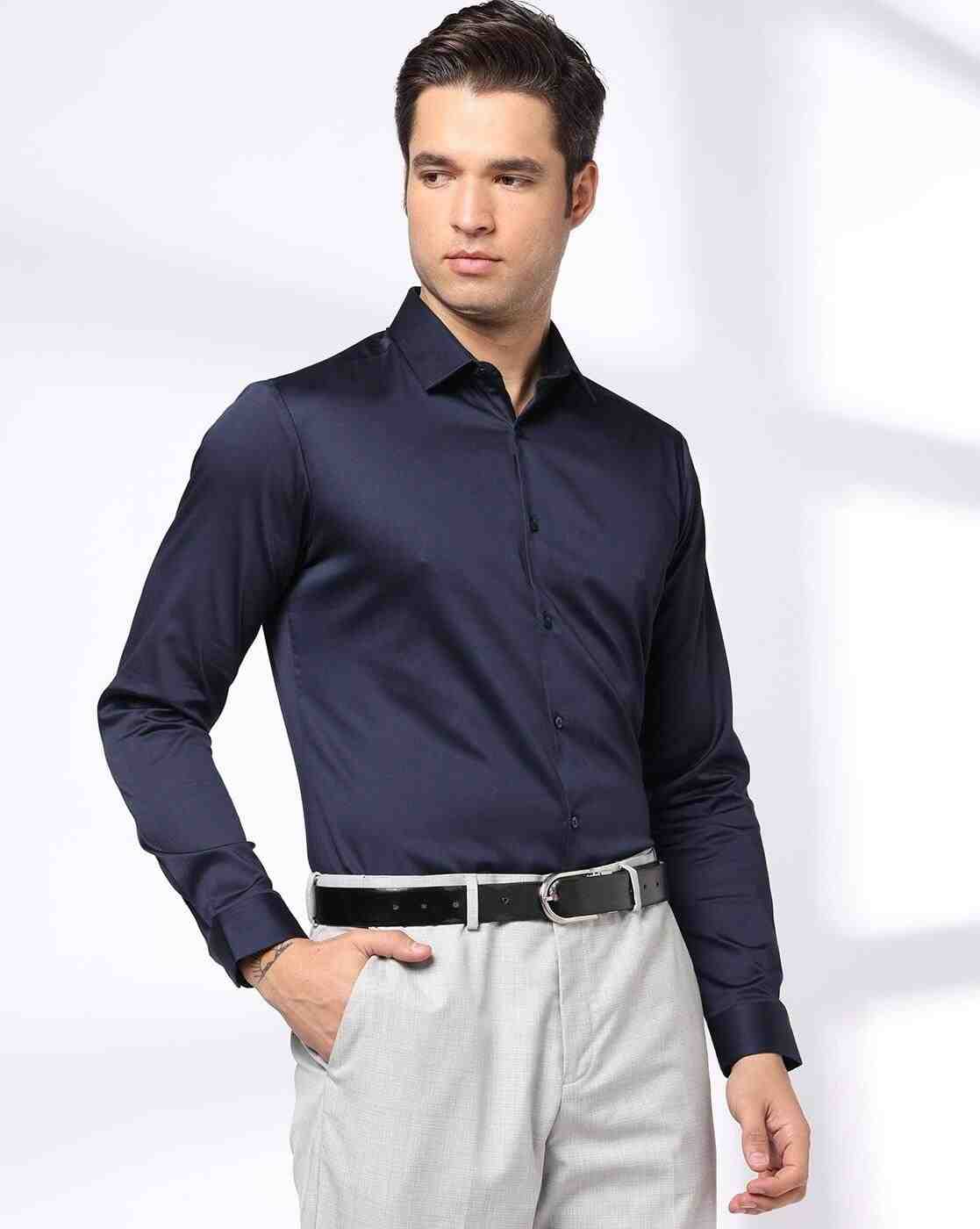 Men Patterned Slim Fit Shirt